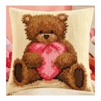 Vervaco Cross Stitch Cushion Kit Popcorn with Heart