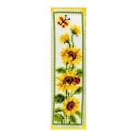Vervaco Counted Cross Stitch Kit Bookmark Sunflowers