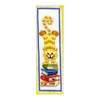 Vervaco Counted Cross Stitch Kit Bookmark Cat