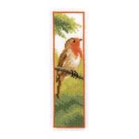 Vervaco Counted Cross Stitch Kit Bookmark Robin