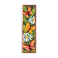 Vervaco Counted Cross Stitch Kit Bookmark Butterflies