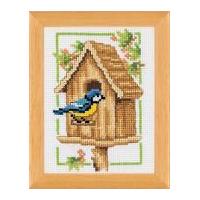 Vervaco Counted Cross Stitch Kit Birdhouse Spring