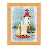 Vervaco Counted Cross Stitch Kit Lighthouse Scene 1