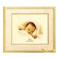 Vervaco Counted Cross Stitch Kit Birth Record Sleeping Baby