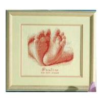 Vervaco Counted Cross Stitch Kit Birth Record Feet