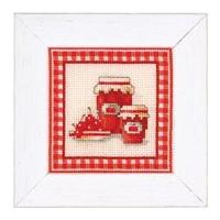 vervaco counted cross stitch kit red jam