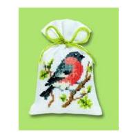 Vervaco Counted Cross Stitch Kit Potpourri Bag Nuthatch