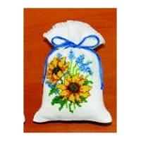 Vervaco Counted Cross Stitch Kit Potpourri Bag Sunflowers