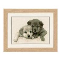 Vervaco Counted Cross Stitch Kit Puppies