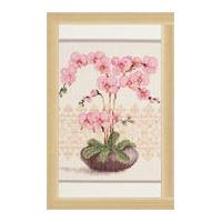 Vervaco Counted Cross Stitch Kit Pink Orchid