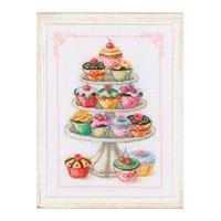 vervaco counted cross stitch kit cupcake anyone