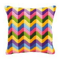 Vervaco Long Stitch Kit Cushion Kit Bold Geometric Style