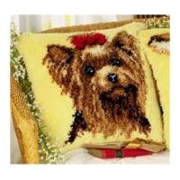 Vervaco Latch Hook Cushion Kit Yorkshire Terrier