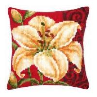 Vervaco Cross Stitch Kit Cushion Kit Tiger Lily