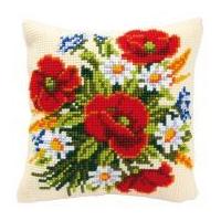 Vervaco Cross Stitch Kit Cushion Kit Flowers