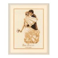 Vervaco Counted Cross Stitch Kit Wedding Record Private Moment