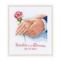 Vervaco Counted Cross Stitch Kit Wedding Holding Hands
