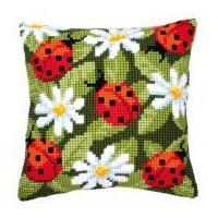 Vervaco Cross Stitch Kit Cushion Kit Ladybird