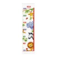 Vervaco Counted Cross Stitch Kit Height Chart Zoo Animals