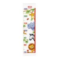 vervaco counted cross stitch kit height chart zoo animals