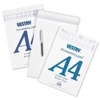 Vestry (A4) Accountants Pad 6 Cash Column 80 Leaf
