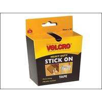 VEL Heavy-Duty Stick On Tape 50mm x 1m Black