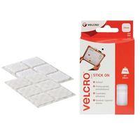 VELCRO® Brand Stick On Squares 25mm Black Pack of 24