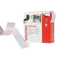 VELCRO® Brand Stick On Tape 20mm x 10m White