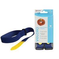 VELCRO® Brand Adjustable Straps (2) 25mm x 46cm Blue