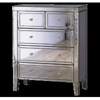 Veneto 3+2 Drawer Mirrored Chest