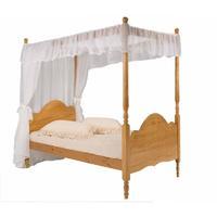 Veneza 4 Poster Long Bed Frame Single Antique