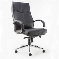 verona modern leather executive chair black