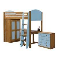 Verona High Sleeper Storage Set Baby Blue