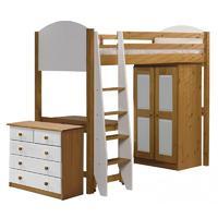 Verona High Sleeper Storage Set White