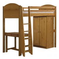 Verona High Sleeper Study Set Antique Pine