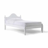 Veresi Short Wooden Bed Frame Whitewash