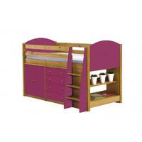 Verona Long Mid Sleeper Set 2 with Fuschia