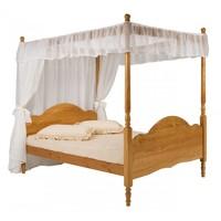 Veneza 4 Poster Long Bed Frame King Antique