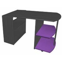 Verona Graphite Pull Out Desk with Lilac