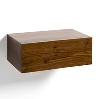 vesper solid walnut bedside drawer