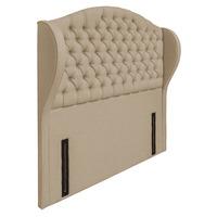 Venice Floorstanding Upholstered Headboard - Kingsize - Beige