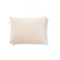 velvet linen rectangular cushion blush