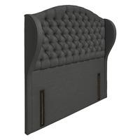 Venice Floorstanding Upholstered Headboard - Double - Granite