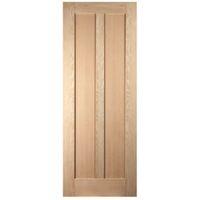 Vertical 2 Panel Oak Veneer Internal Unglazed Door (H)1981mm (W)762mm