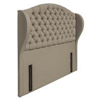 Venice Floorstanding Upholstered Headboard - Superking - Fudge