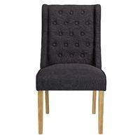 Verona Wing Chair Charcoal