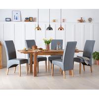 Verona 150cm Solid Oak Extending Dining Table with Cannes Chairs