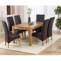 Verona 150cm Solid Oak Dining Table with Cannes Chairs