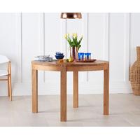 Verona 110cm Oak Round Dining Table