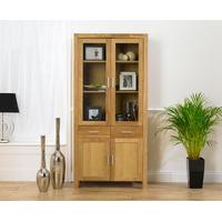 Verona Oak Display Cabinet